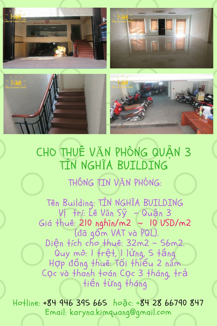 Cho thuê văn phòng quận 3 Tín Nghĩa building