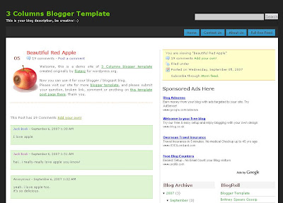 FTW Theme Blogger Template