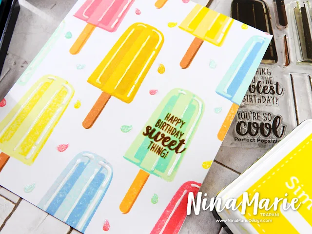 Sunny Studio Stamps: Perfect Popsicles and Two Scoops Guest Spotlight Cards by Nina Marie Trapani