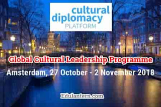 Global Cultural Leadership Programme in Amsterdam for International Youth, 2018