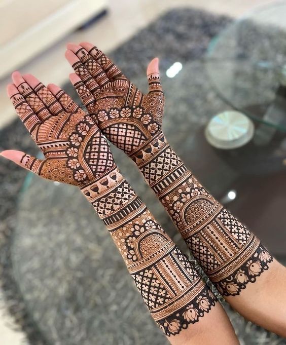 Bharwa Bridal Mehndi Design