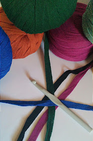 trapillo tejido o textil a crochet