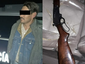 Con tremendo rifle detienen a "Jalisquillo" en Asientos