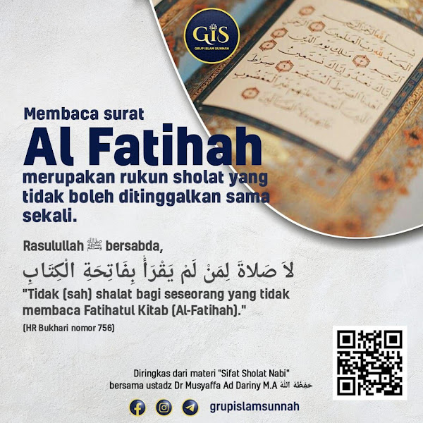 Audio ke-49: Pembahasan Membaca Al-Fatihah ~ Merupakan Rukun Shalat dan Keutamaannya - Kitab Shifatu Shalatin Nabiyyi