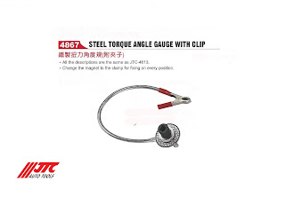 Steel Torque Angle Gauge With Clamp JTC-4867