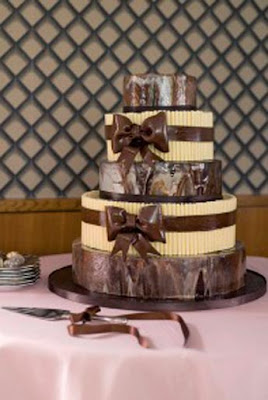 Chocolate Wedding Cakes photo
