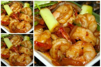 Resep Udang Masak Daun Bawang