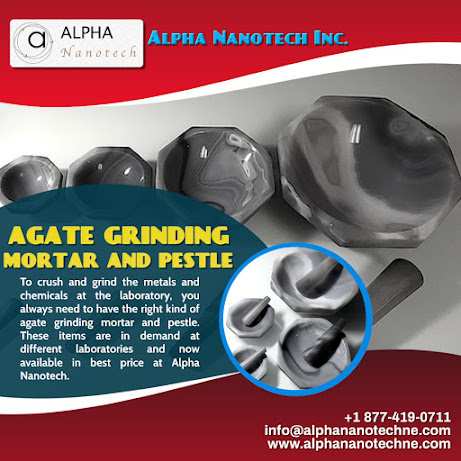 Agate grinding mortar and pestle