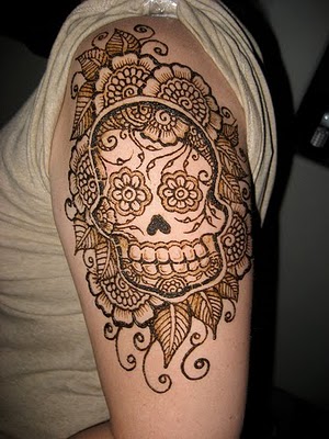 skull sleeve tattoos. Quarter Sleeve Tattoos