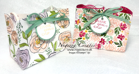 Nigezza Creates with Stampin' Up! Quick Easy Gift Bag From 6"x6" Best Dressed DSP