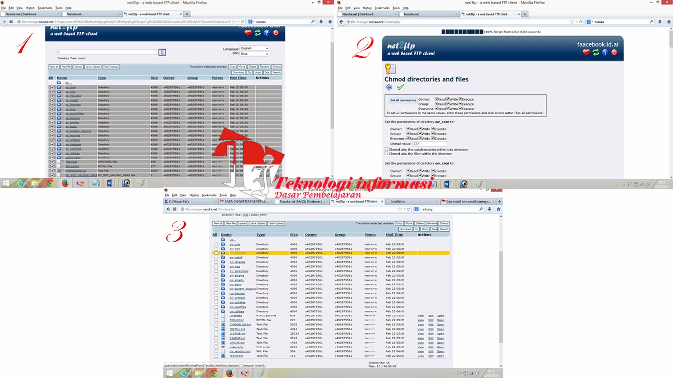 Cara install cms jejaring sosial oxwall di Nazuka.net 