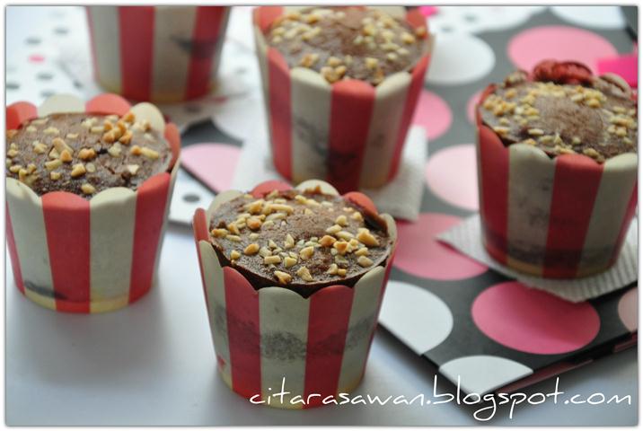 Chocolate Almond Cupcake ~ Resepi Terbaik