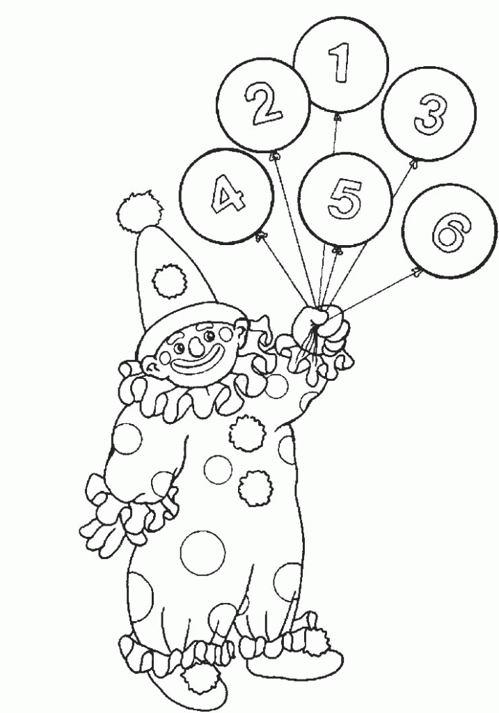 Circus Printable Cartoon Coloring Pages