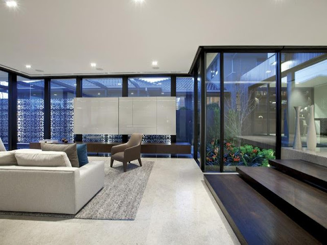 Living room in the ground floor of modern home in Melbourne