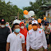  Gandeng Polri, PKS Bengkulu Utara bantu masyarakat menerima Vaksinasi dan jalan sehat .