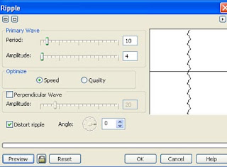 Membuat Efek Bayangan Diatas Air dengan CorelDraw