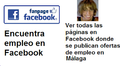 Páginas en Facebook Málaga, Andalucía, que ofrecen ofertas de empleo, trabajo