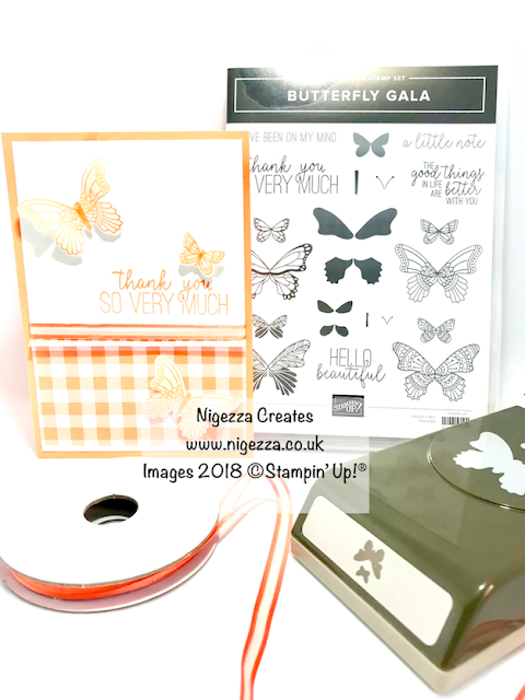 Butterfly Gala Customer Thank You Card Nigezza Creates