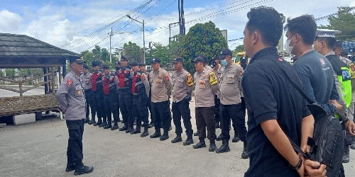 Polres Serang Amankan Aksi Mogok Kerja Supir Ekspedisi PT. Power Block Indonesia