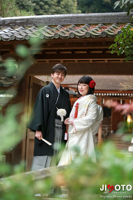 宇治上神社での挙式撮影