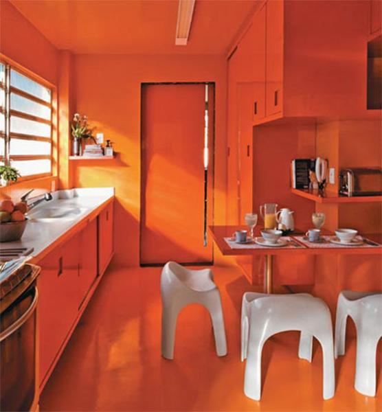 orange kitchen colors design decorating ideas