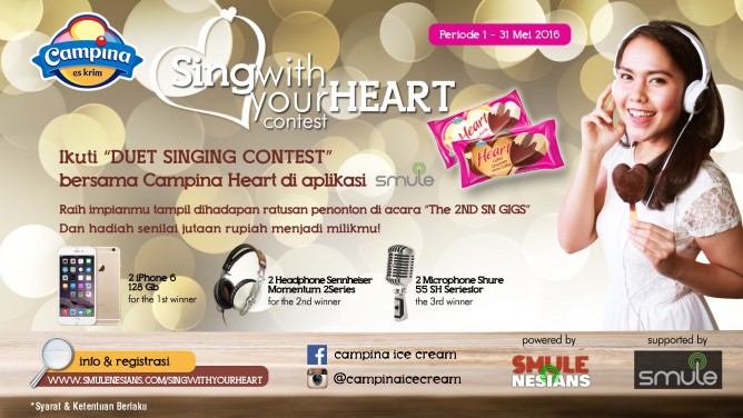 Kontes Menyanyi Smule #SingWithYourHEART - informasiajib