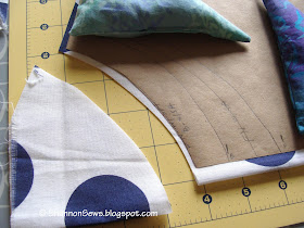 making your own cotton scoop neck top, cut each neckline separately