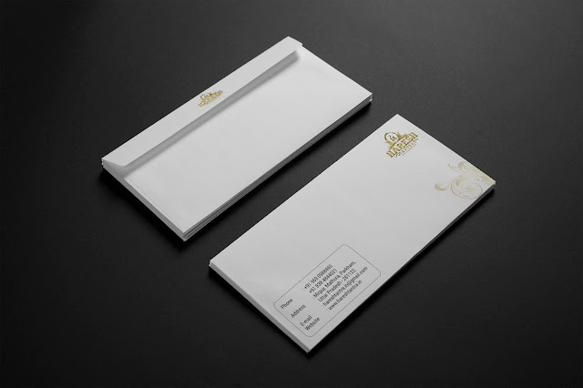 This is a envelope design for spiritual brand