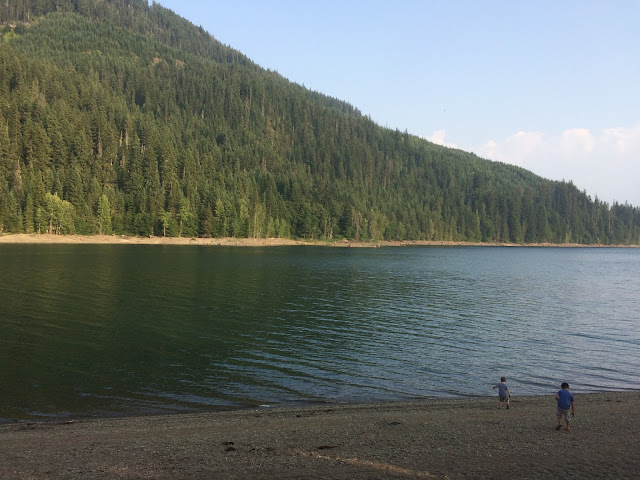 Lake Kachess with the boys