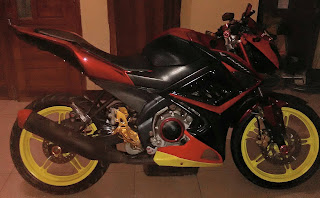 Modifikasi motor Yamaha Vixion