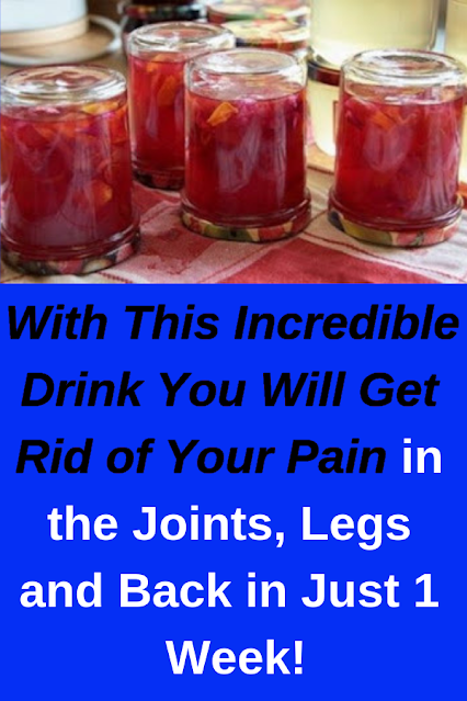 With This Incredible Drink You Will Get Rid of Your Pain in the Joints, Legs and Back in Just 1 Week!