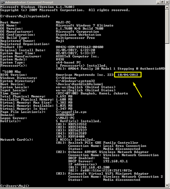 cara mudah untuk mengetahui umur laptop/PC kesayangan cukup 1 menit