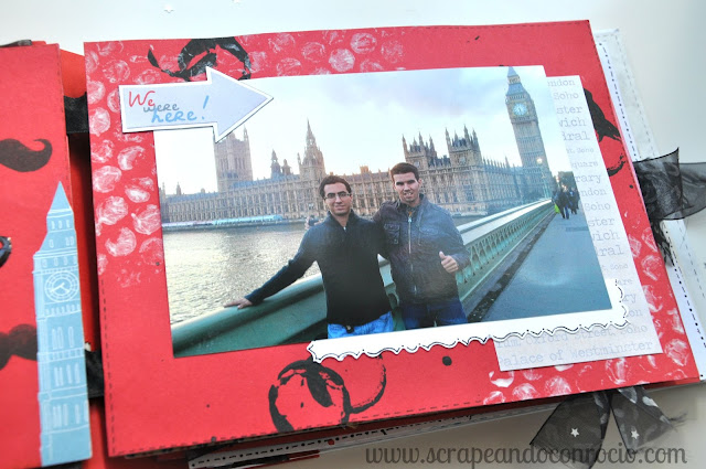 Mini álbum viaje Londres scrapbooking