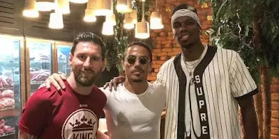 Nigeria Davido spotted with Pogba, Lionel Messi & other superstars party in Dubai