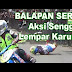 Crazy! Motor Racing in Bondowoso Indonesia Colored Action Throw Sack