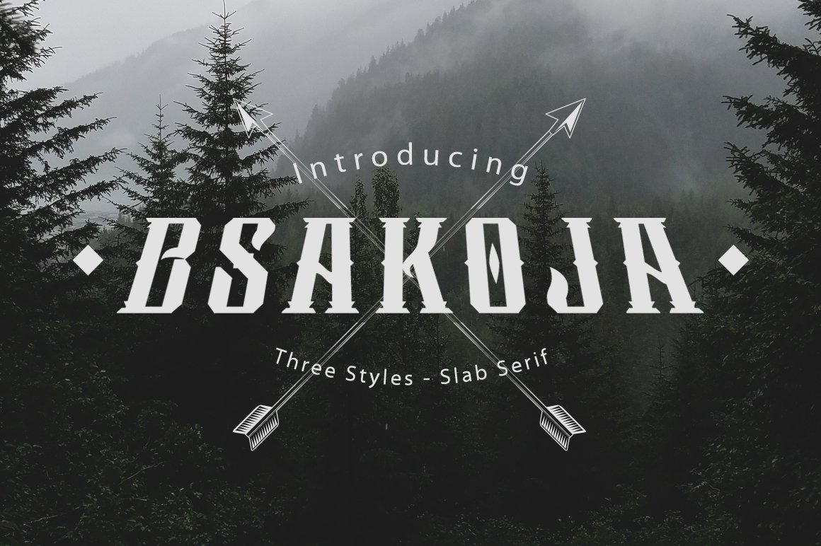 Bsakoja Font - Free Modern Slab Serif Typeface