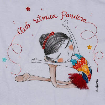 Camiseta gimnasia rítmica personalizada