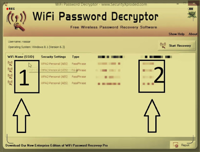 برنامج معرفة كلمة سر الواي فاي للكمبيوتر جميع كلمة السر التي سبق لك الإتصال بها