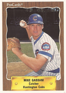 Mike Gabbani 1990 Huntington Cubs card