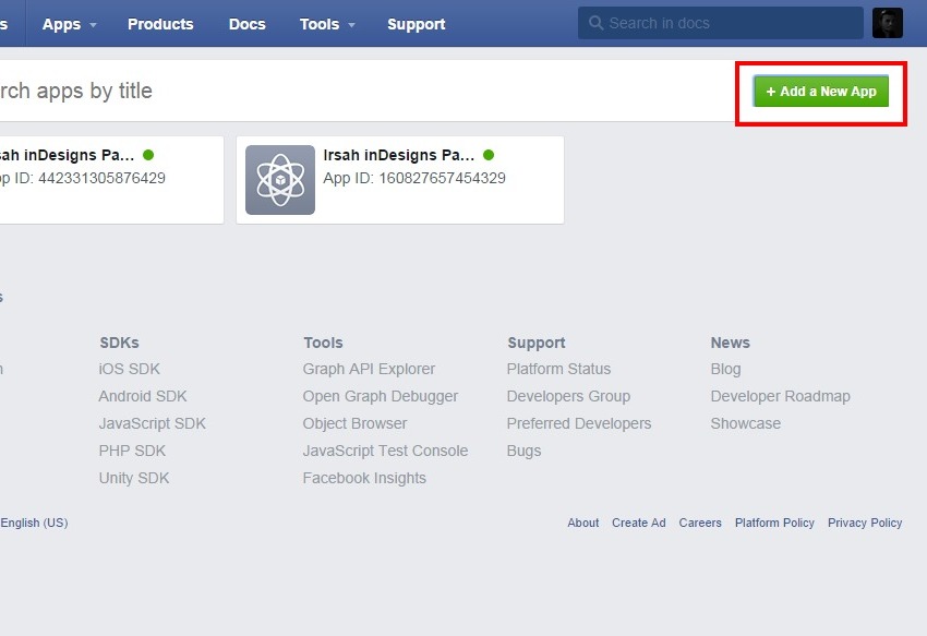 Create New Facebook App ID Get Fb Apps for Page Tutorial ...