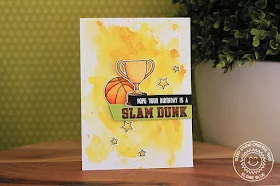 Sunny Studio Stamps: Team Player Masculine Sports Themed Birthday Card by Eloise Blue