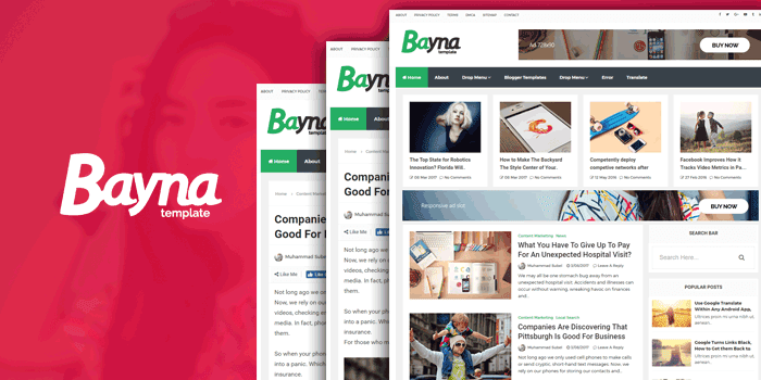 Bayna Blogger Template Free Download