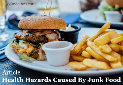 Article Writing: Health Hazards Caused By Junk Food #WritingSkills #Class9English #Class8English #Class10English #eduvictors #class11English #class12English
