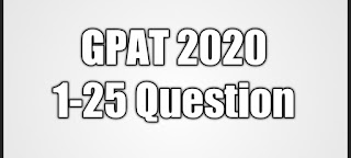 Gpat 2020 question paper