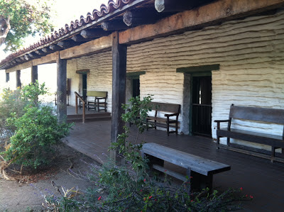 Porch in Case de Estudillo, Old Town San Diego, by Maja Trochimczyk