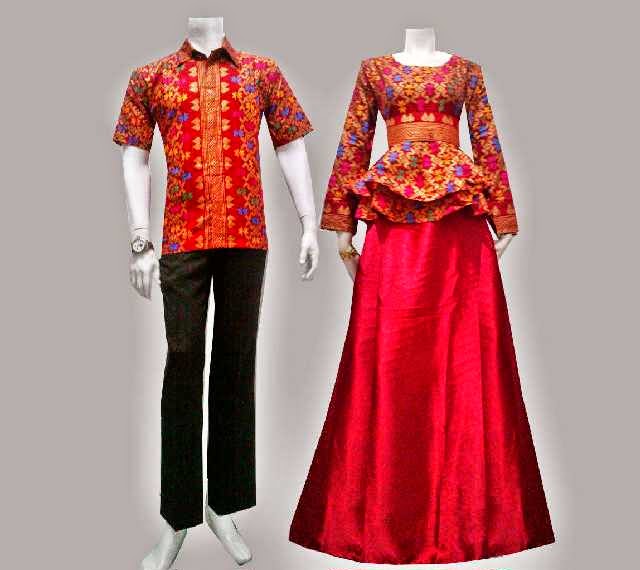 Baju Batik Gamis Modern Songket Prodo - Batik Bagoes Solo