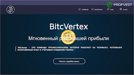 BitcVertex: обзор и отзывы о bitcvertex.com (HYIP СКАМ)