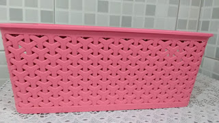 Caixa organizadora rosa pink