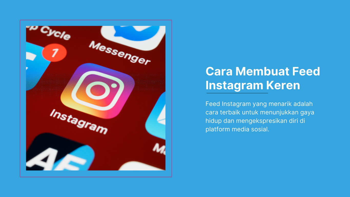 banner cara membuat feed instagram keren