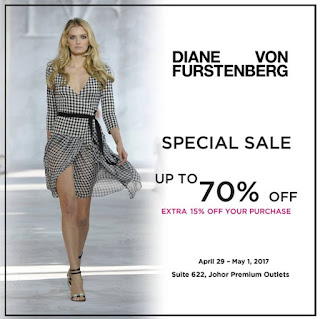 Diane von Furstenberg Special Sale at Johor Premium Outlets (29 April - 1 May 2017)